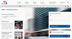 Desktop Screenshot of mdv.de