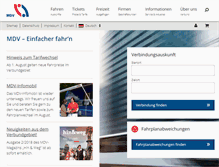 Tablet Screenshot of mdv.de